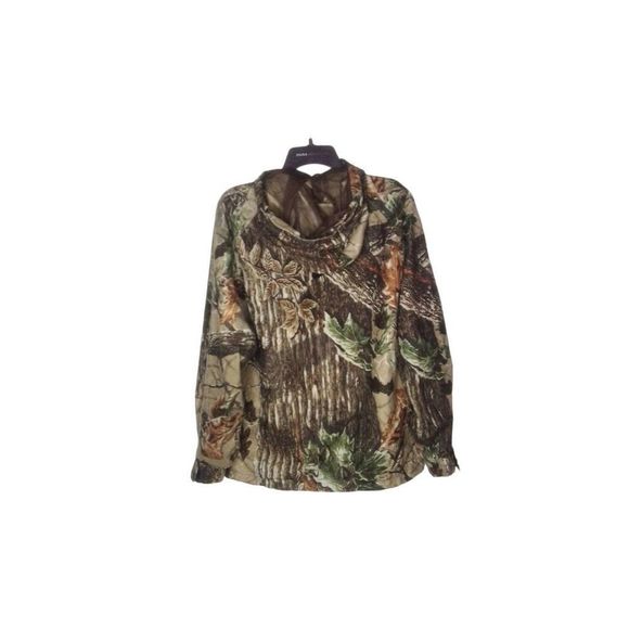 Cabelas Made In The USA Vintage Cameo Full Zip Hooded Hunting Jacket Size L And - Picture 3 of 12